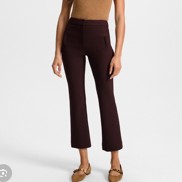 VERONICA BEARD🔥 Veronica Beard - Arte Kick-flare Pant in Maroon Dark Currant